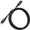 כבל סינכרון וטעינה OTTERBOX TYPE-C to TYPE-C 1m אוטרבוקס טייפ סי - צבע שחור שנה אחריות ע"י היבואן הרשמי